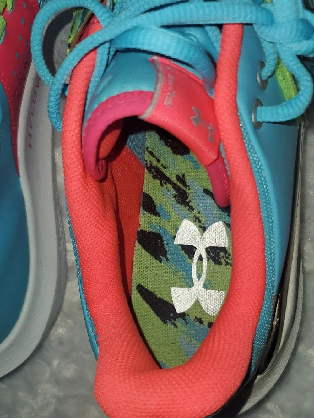 Under Armour Turquoise & Coral Women's Training Shoes